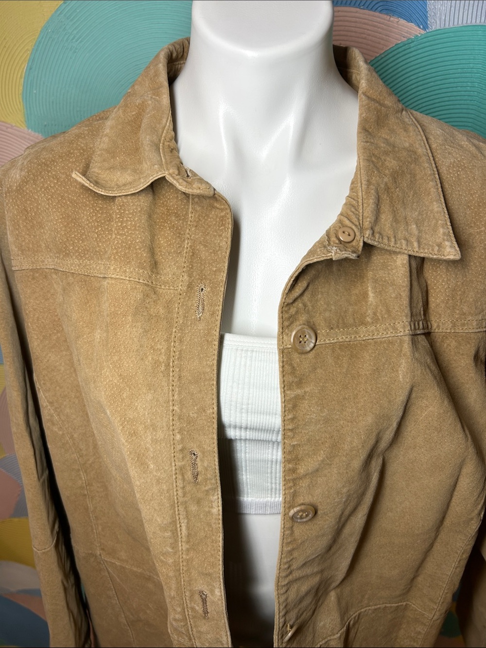 Relativity Tan Suede Jacket - Picture 4 of 6